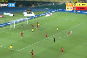 广州豹1-1扳平比分，侯煜门前轻松